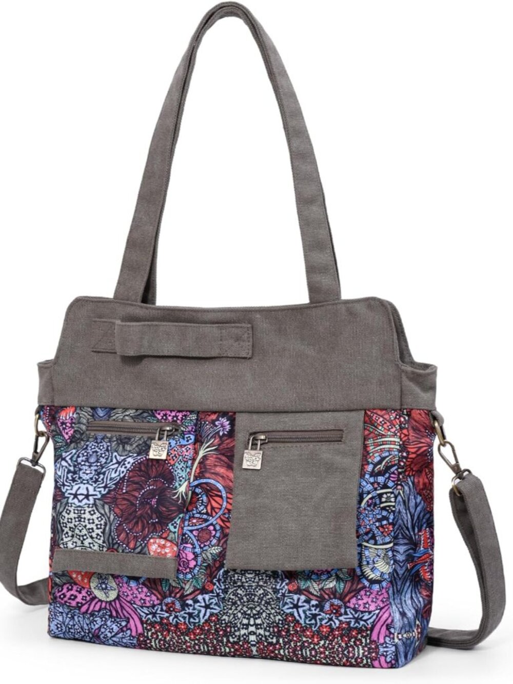 Boho Series Large Capacity Canvas Personalized Printing Crossbody Sling Backpack